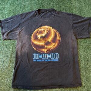 Vintage Y2K Mark of the Millennium New Years Eve 2000 Shirt 01-01-00 Men's XL
